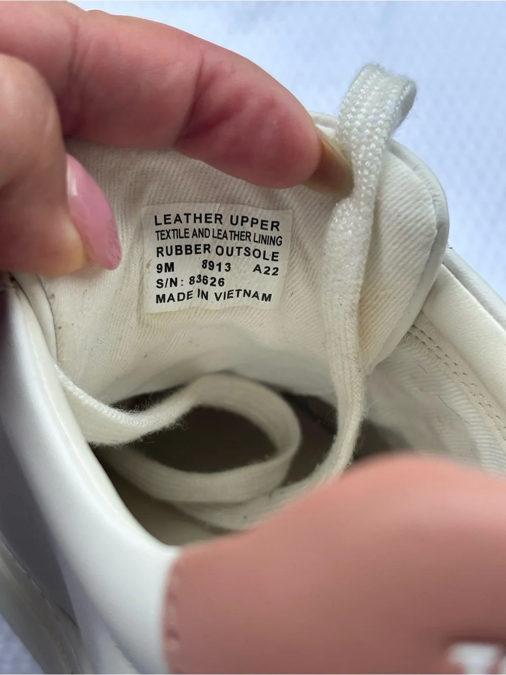 Tory Burch White and Blush Low-Top Logo Sneakers